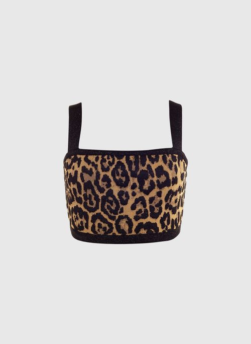 Top Cropped Tula Onça Tricot Bo.Bô Feminino