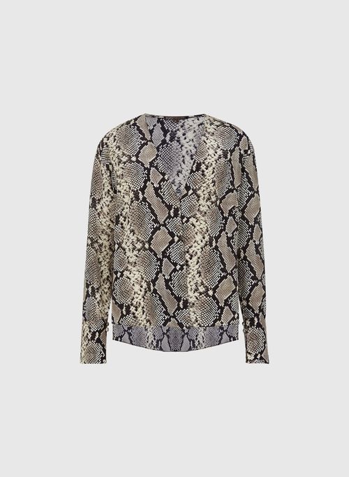 Blusa Joelle Snake Seda Bo.Bô Feminino