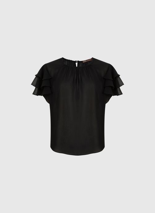 Blusa Breta Moss Preta Bo.Bô Feminina