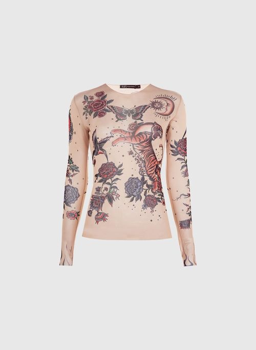 Blusa Tule Tattoo Bo.Bô Feminino