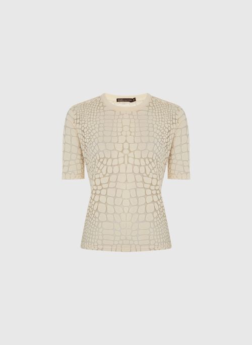 Blusa Devore Croco Off Bo.Bô Feminina