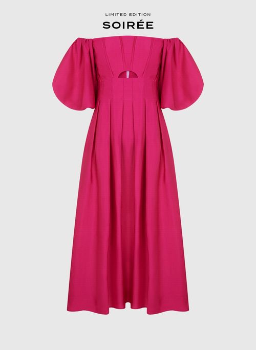 Vestido Naville Rosa Midi Bo.Bô Feminino