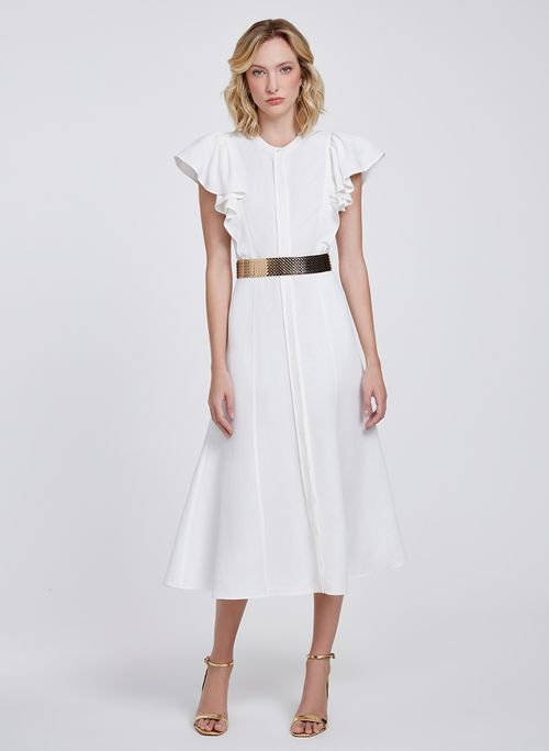 Vestido Naomi Off White Midi Bo.Bô Feminino