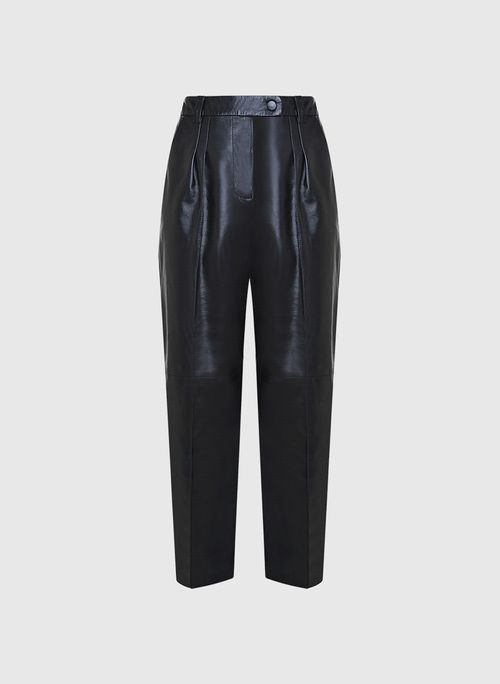 Calça Albin Leather Couro Black Bo.Bô Feminina