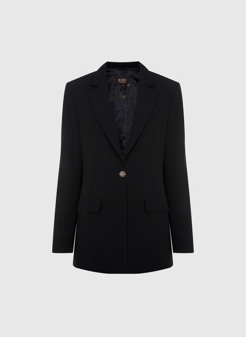 Blazer Belleville Preto Bo.Bô Feminino