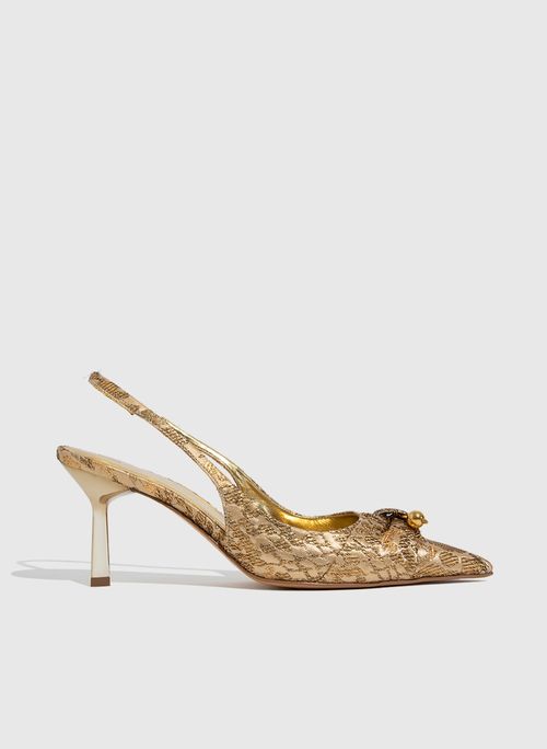 Scarpin Slingback Oli Golden Bo.Bô Feminino