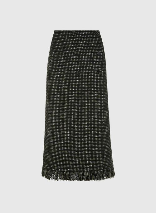 Saia Roby Midi Tweed Bo.Bô Feminina