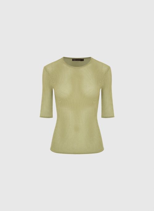 Blusa Helen Tricot Verde Bo.Bô Feminina