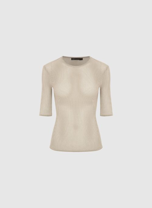 Blusa Helen Tricot Bege Bo.Bô Feminina