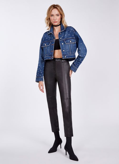 Jaqueta Balmoral Jeans Bo.Bô Feminina