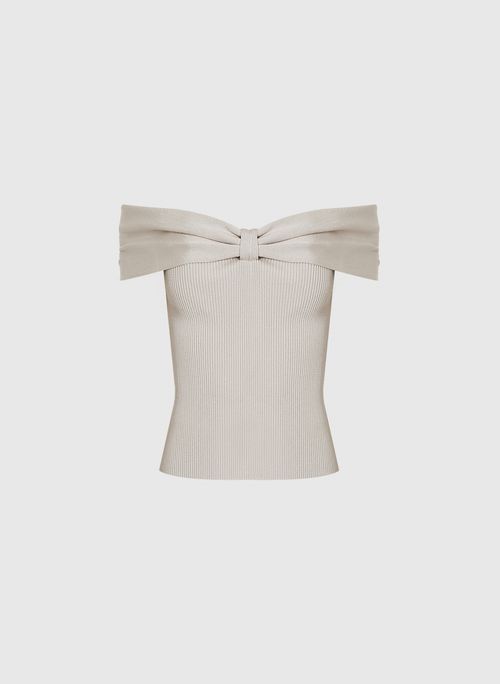 Top Cropped Bow Tricot Bo.Bô Feminino