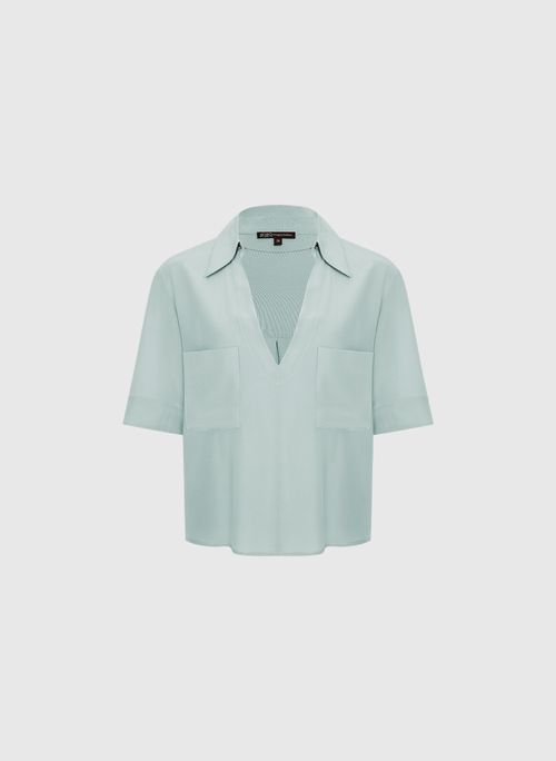 Blusa Mattis Acqua Seda Bo.Bô Feminina