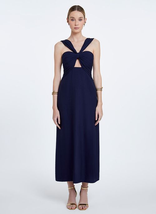 Vestido Basse Navy Blue Midi Bo.Bô Feminino