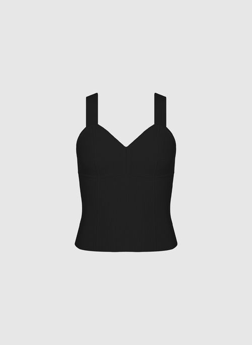 Top Telami Tricot Preto Bo.Bô Feminino