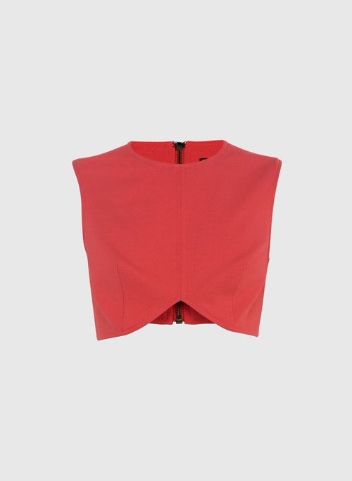 Top Cropped Naomi Red Bo.Bô Feminino