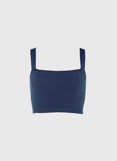 Top Cropped Tula Denim Bo.Bô Feminino