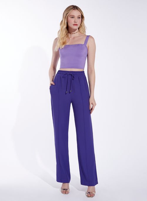 Top Cropped New Tula Purple Bo.Bô Feminino