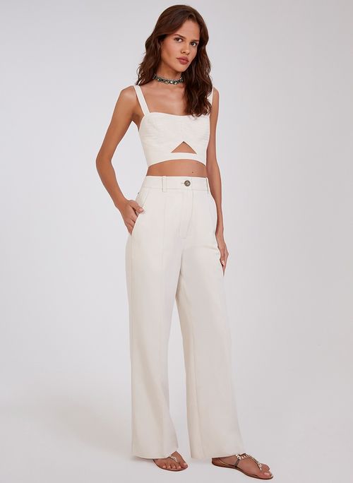 Top Cropped Thaly Fog Bo.Bô Feminino