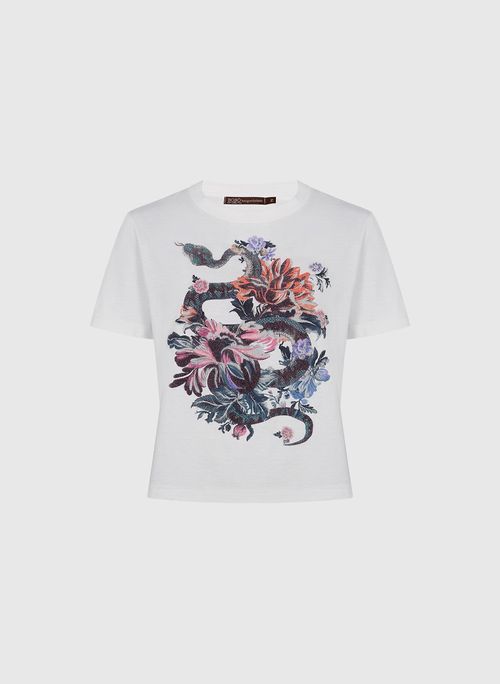 Camiseta Slim Flowers Bo.Bô Feminina