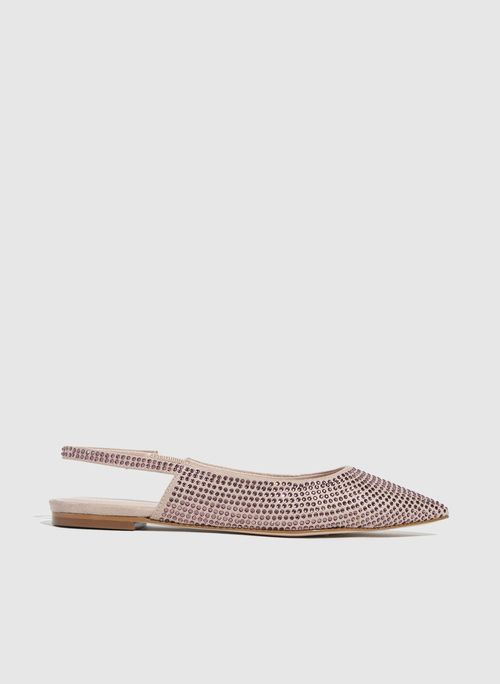 Sapatilha Slingback Crystal Rose Bo.Bô Feminina