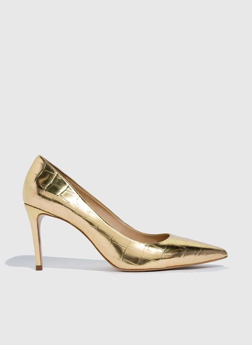 Scarpin Lola Gold Couro Bo.Bô Feminino