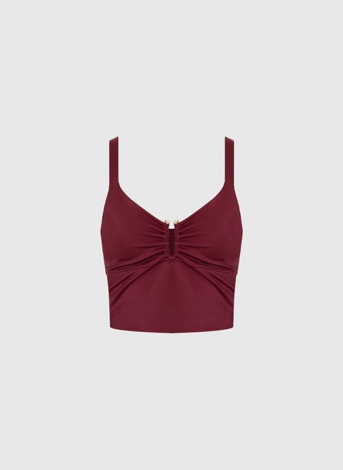 Top Diane Wine Bo.Bô Feminino