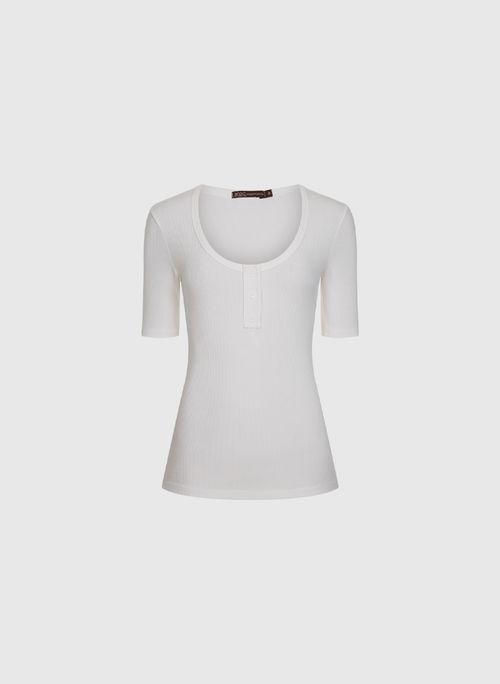 Blusa Rib BB Off White Bo.Bô Feminina