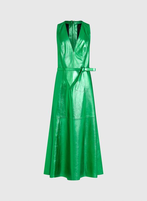 Vestido Larissa Couro Verde Bo.Bô Feminino