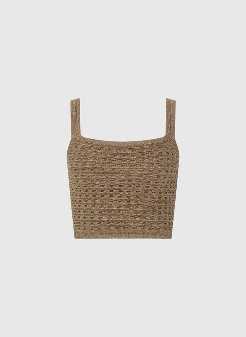 Top Cropped Cila Tricot Bo.Bô Feminino