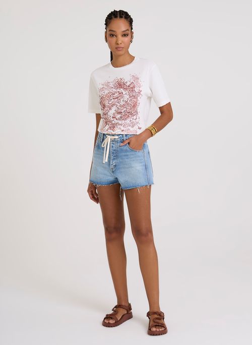 Camiseta Fish Off White Bo.Bô Feminina