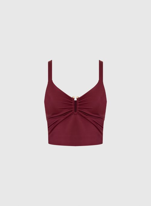 Top Diane Wine Bo.Bô Feminino