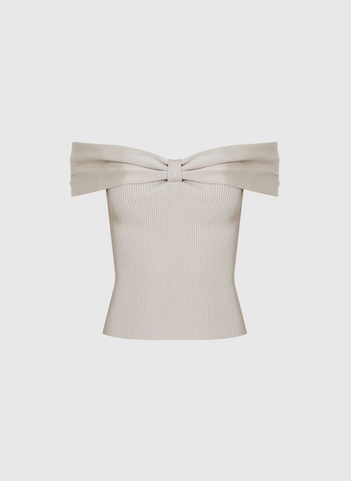 Top Cropped Bow Tricot Bo.Bô Feminino