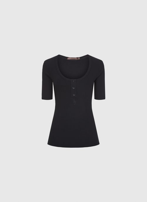 Blusa Rib BB Preta Bo.Bô Feminina