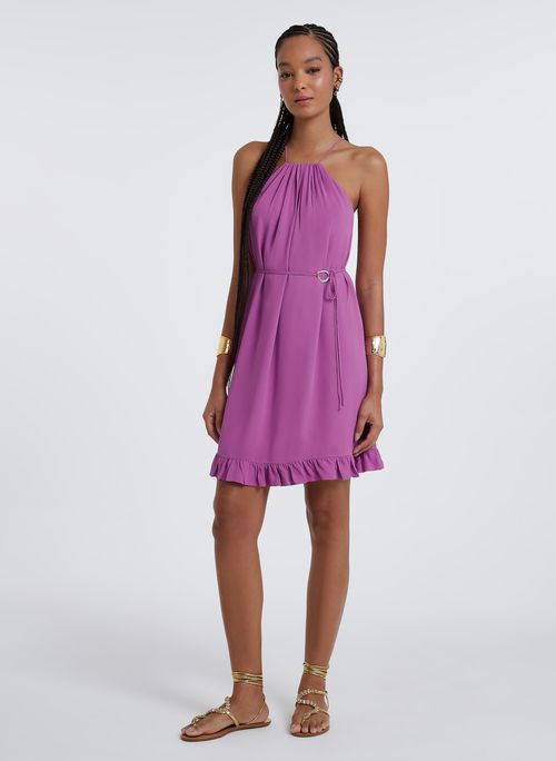 Vestido Agda Moss Roxo Curto Bo.Bô Feminino