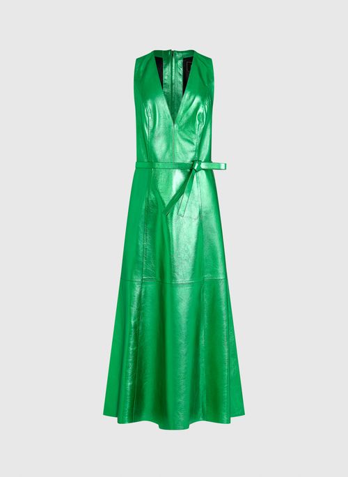 Vestido Larissa Couro Verde Bo.Bô Feminino