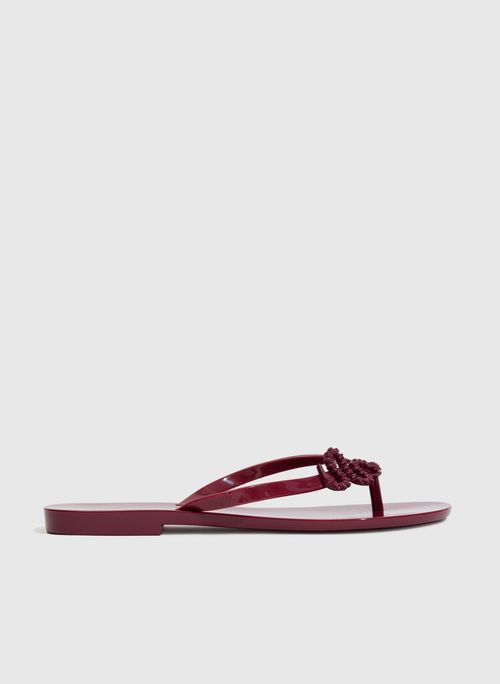 Melissa Flip Flop Vinho Bo.Bô Feminina