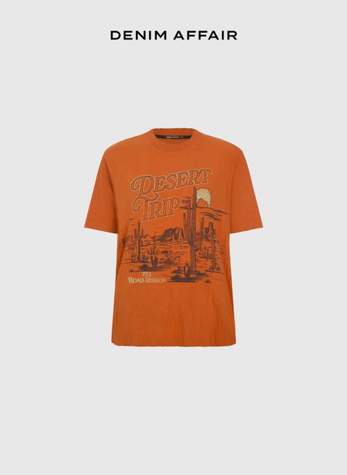 Camiseta Desert Trip Orange Bo.Bô Feminina