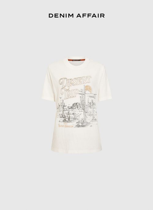 Camiseta Desert Trip Off White Bo.Bô Feminina