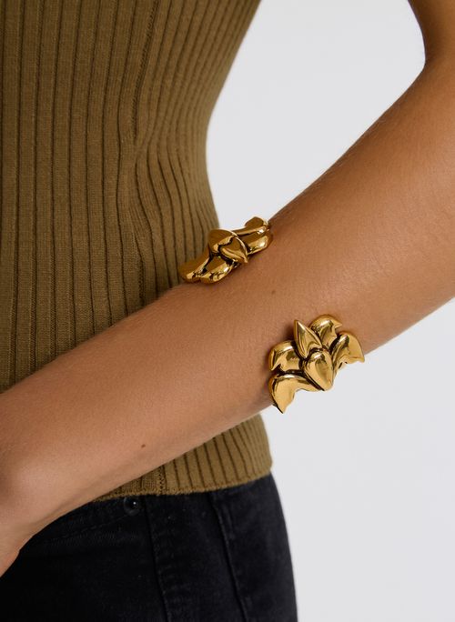 Bracelete Lotus Dourado Bo.Bô Feminino