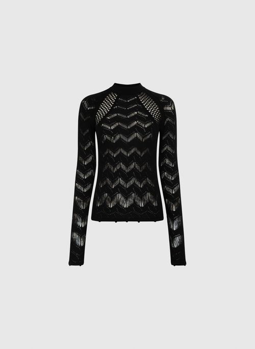 Blusa Carol Preto Tricot Bo.Bô Feminina