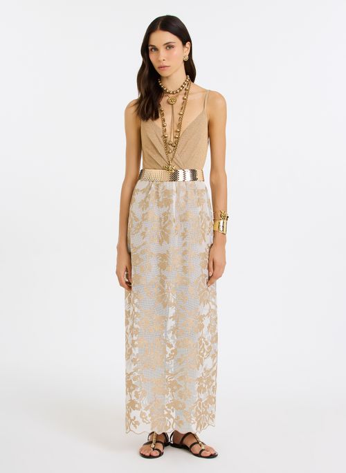 Vestido Vicky Gold Midi Bo.Bô Feminino