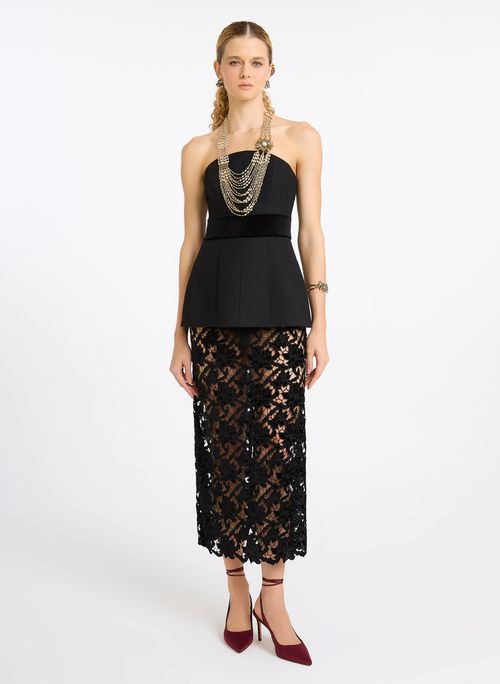 Top Audrey Twill Black Bo.Bô Feminino