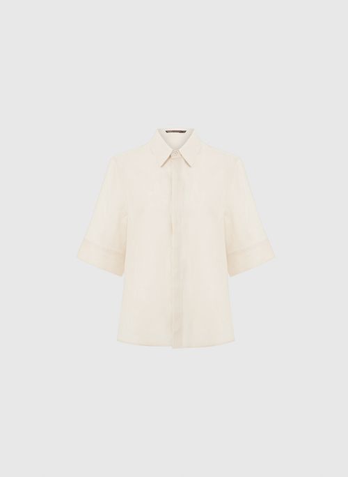 Camisa Vivi Linho Bege Bo.Bô Feminina