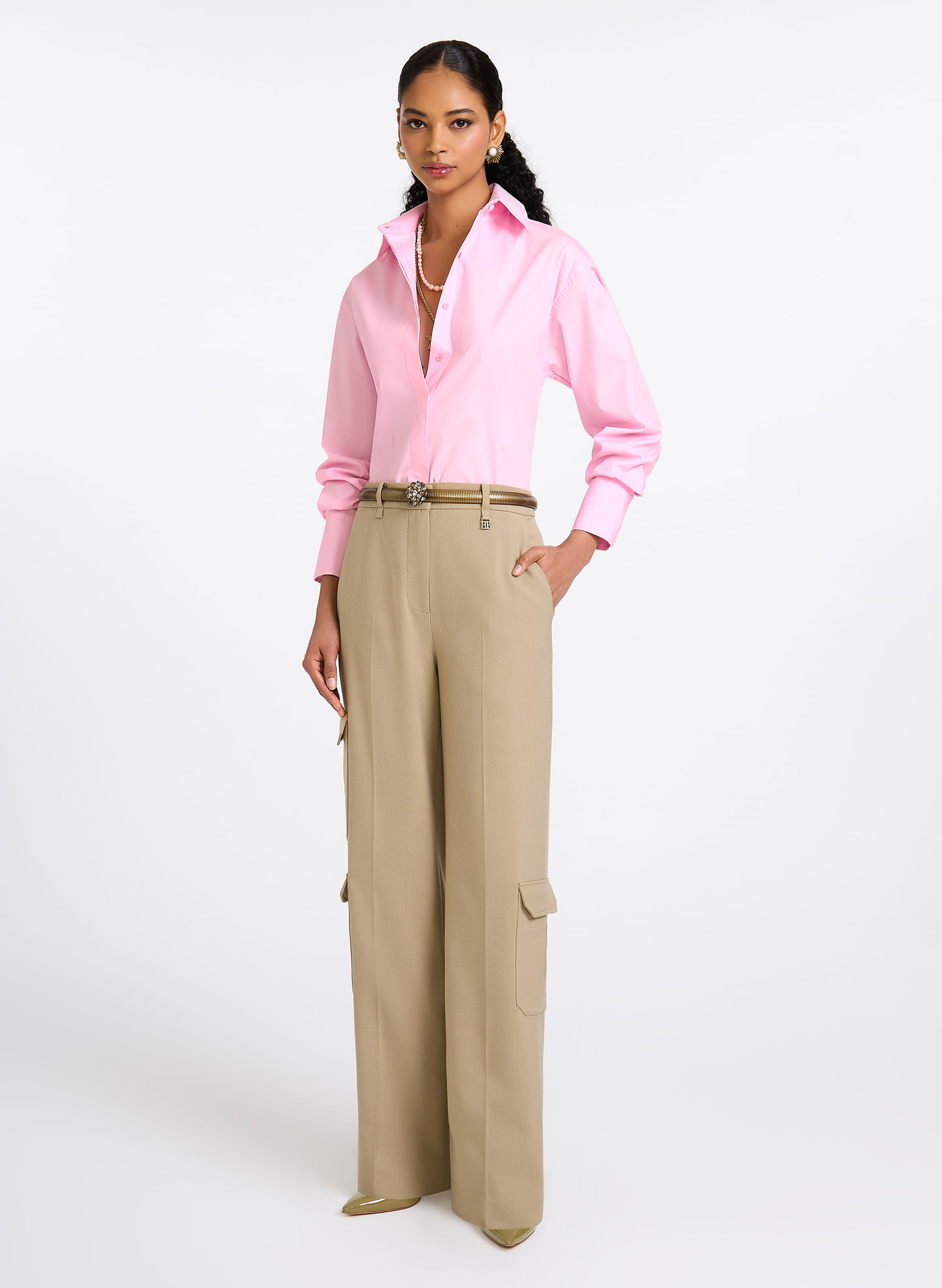 Camisa Cora Rosa Bo.Bô Feminina