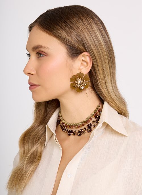 Brinco Flor Curi Maxi Carrie Bo.Bô Feminino