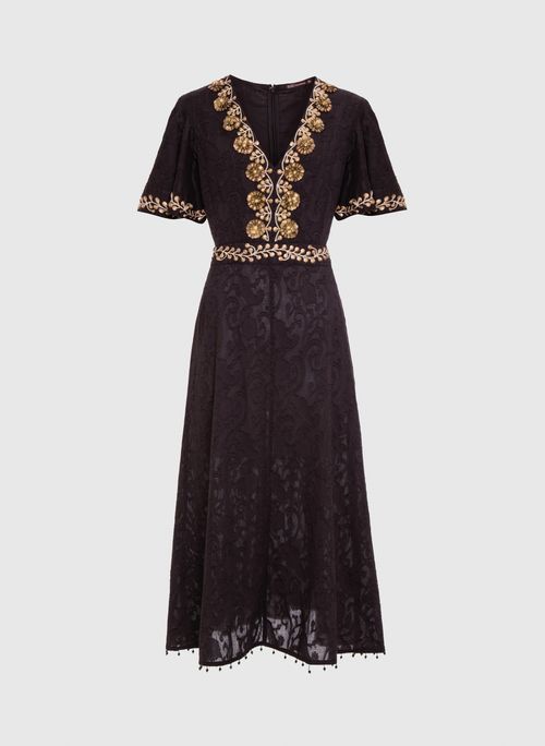 Vestido Sangeeta Manga Midi Bo.Bô Feminino