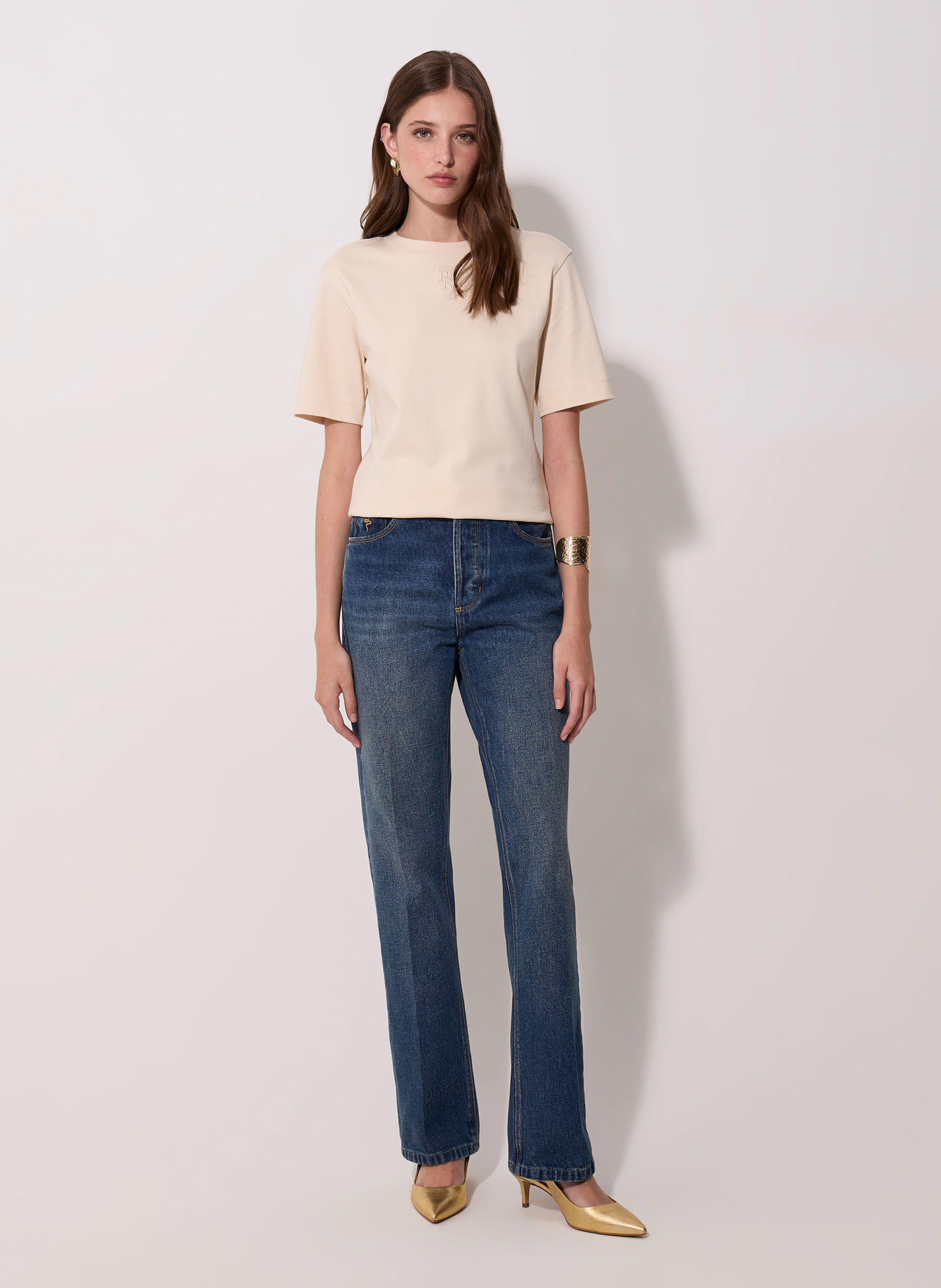 Camiseta Essential Cream Bo.Bô Feminina