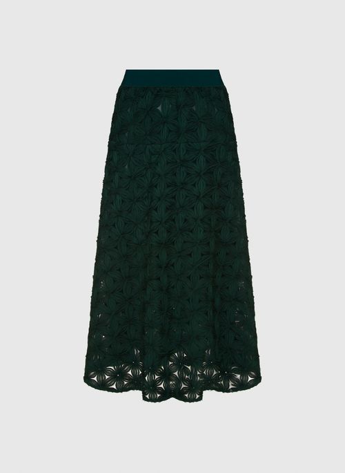 Saia Raw Verde Midi Bo.Bô Feminina